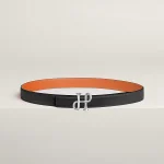 Cor Baroque belt buckle & Reversible leather strap 24 mm - Image 2